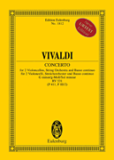 Concerto in G minor, RV 531 / PV 411 Study Scores sheet music cover